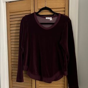Wilt Burgundy Long Sleeve Top